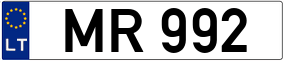 Trailer License Plate